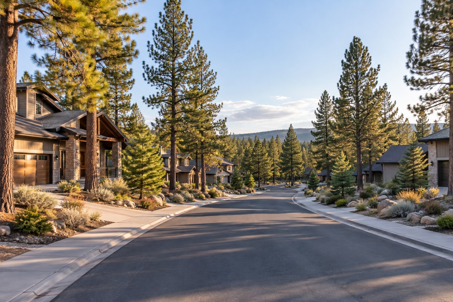 A Bend Oregon residential street, illustrative
